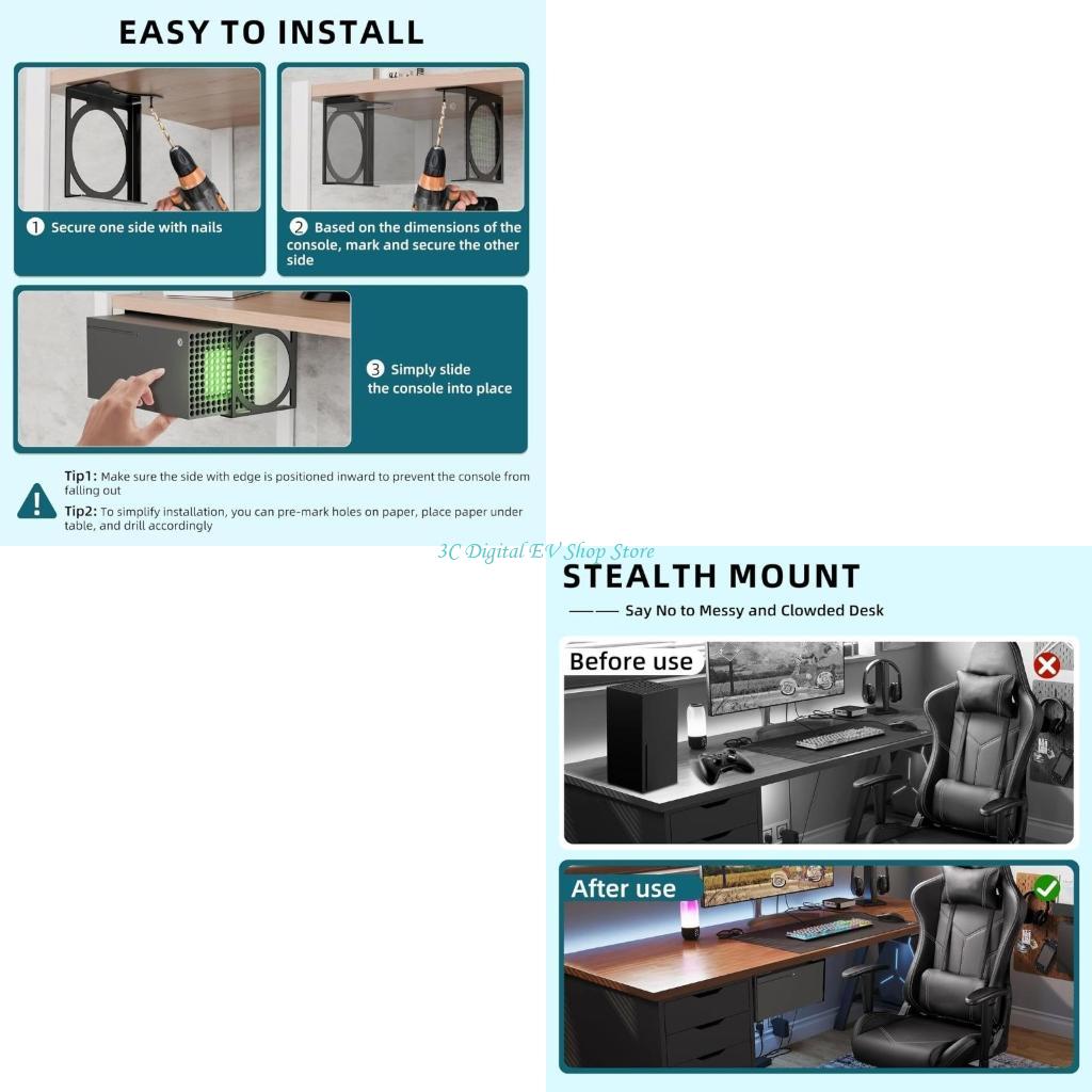 E74D Effiziente Untertisch-Stä – Desk Setup Xbox Bewertung und Preis