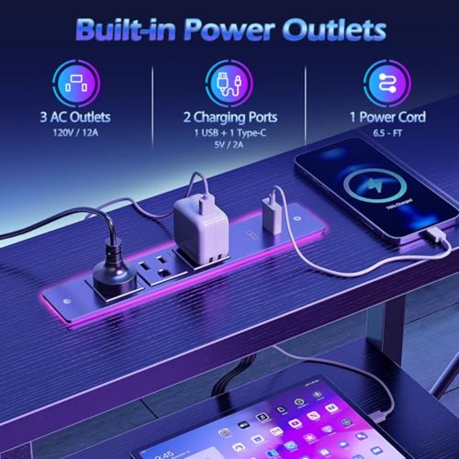 49 Zoll L-förmiger Gaming-Schr – Desk Setup L Shaped Bewertung und Preis